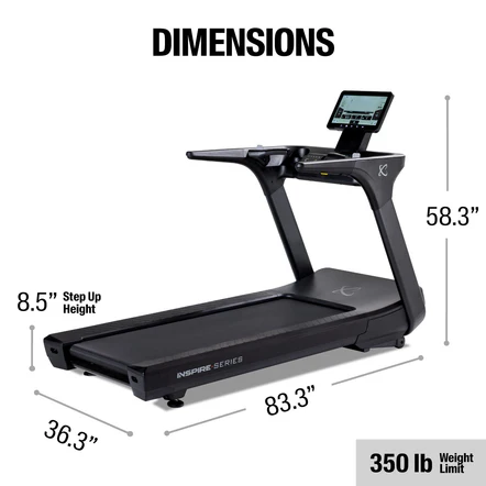 Inspire Series T7s Treadmill with 15.6 Screen view 6